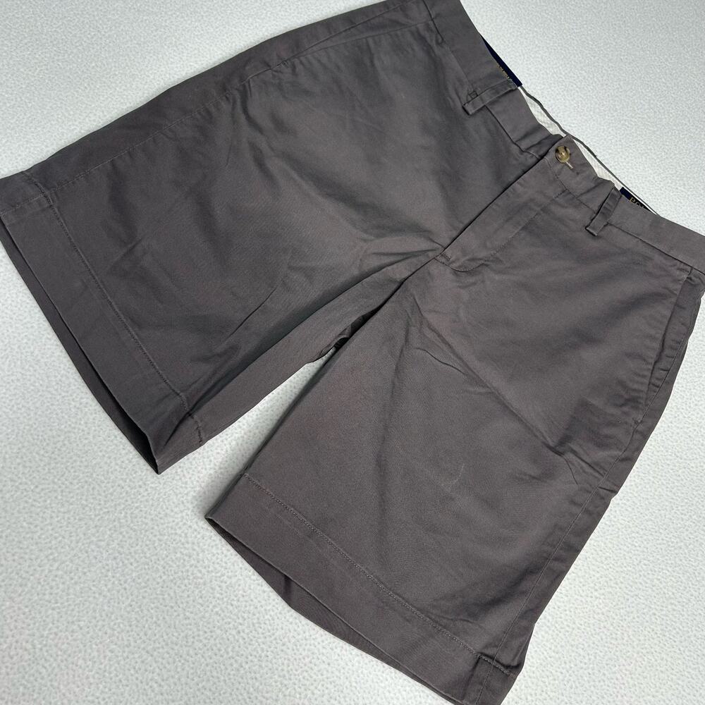 Polo by Ralph Lauren Men's Flat Front Shorts in Dark Gray